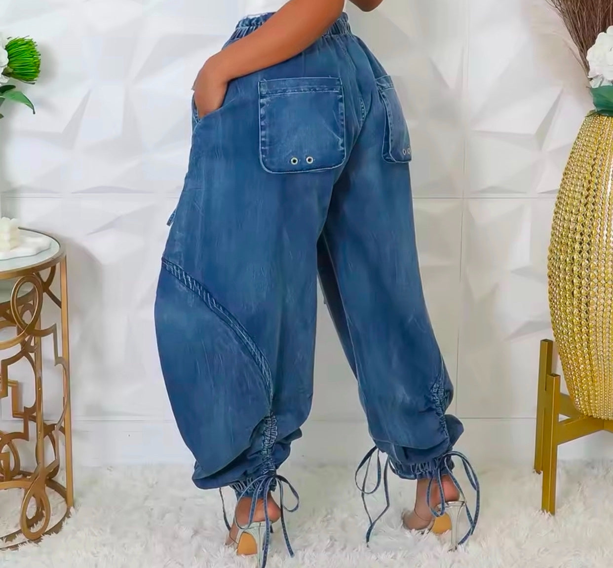 THE URBAN FLOW CARGO DENIM JEANS