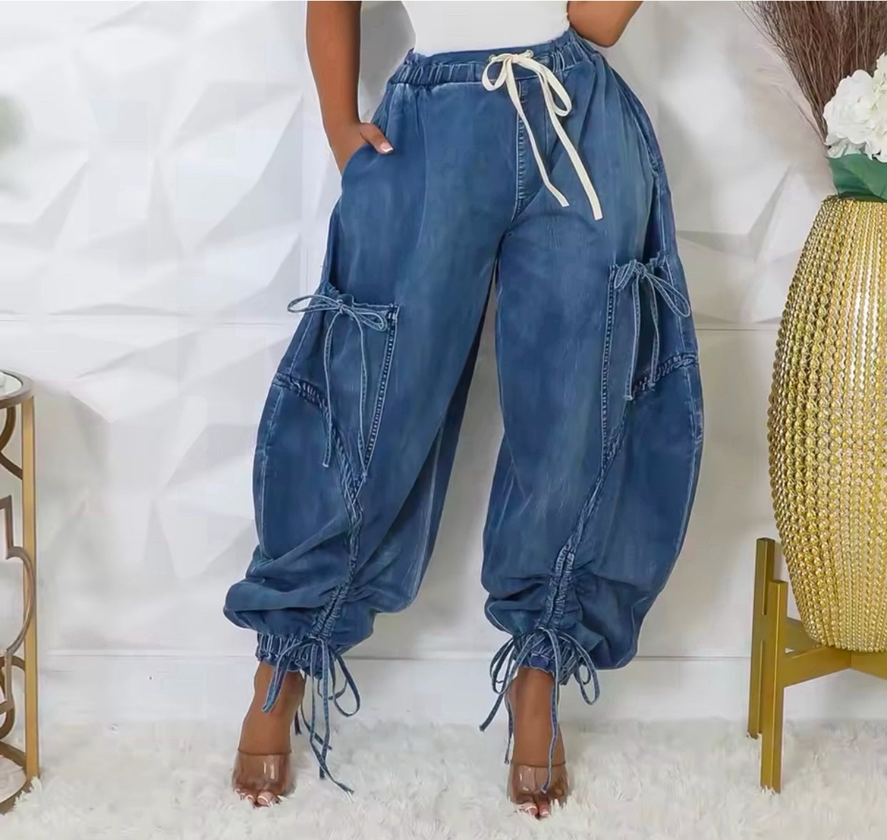 THE URBAN FLOW CARGO DENIM JEANS