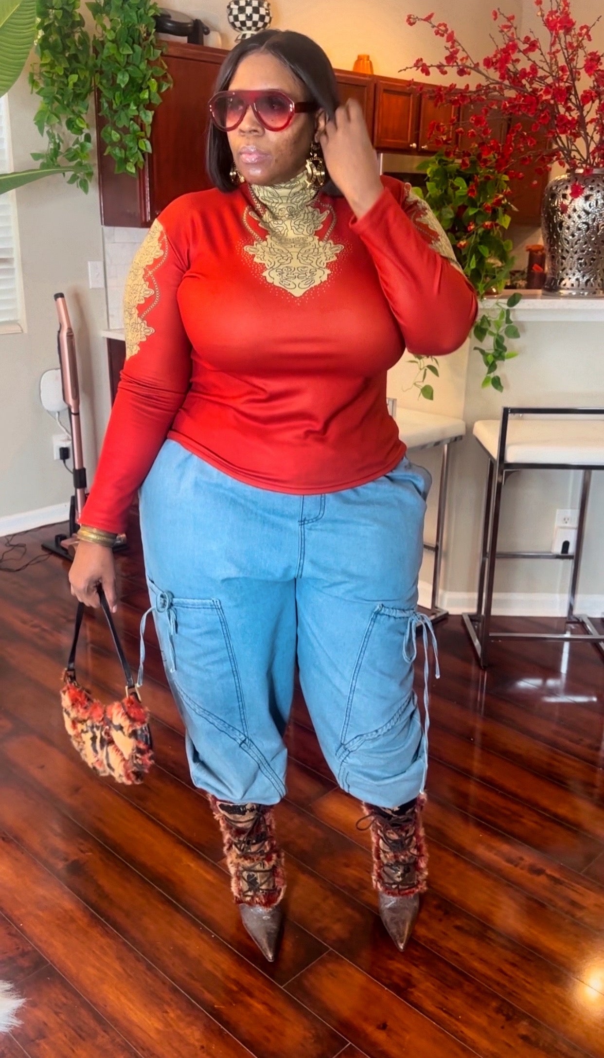 THE URBAN FLOW CARGO DENIM JEANS