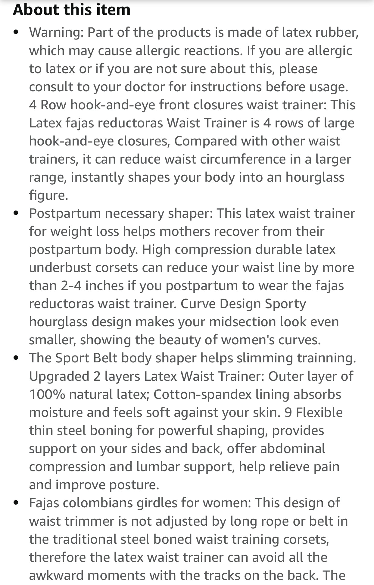 REDD’s Cage Design 4 Row Waist Trainer