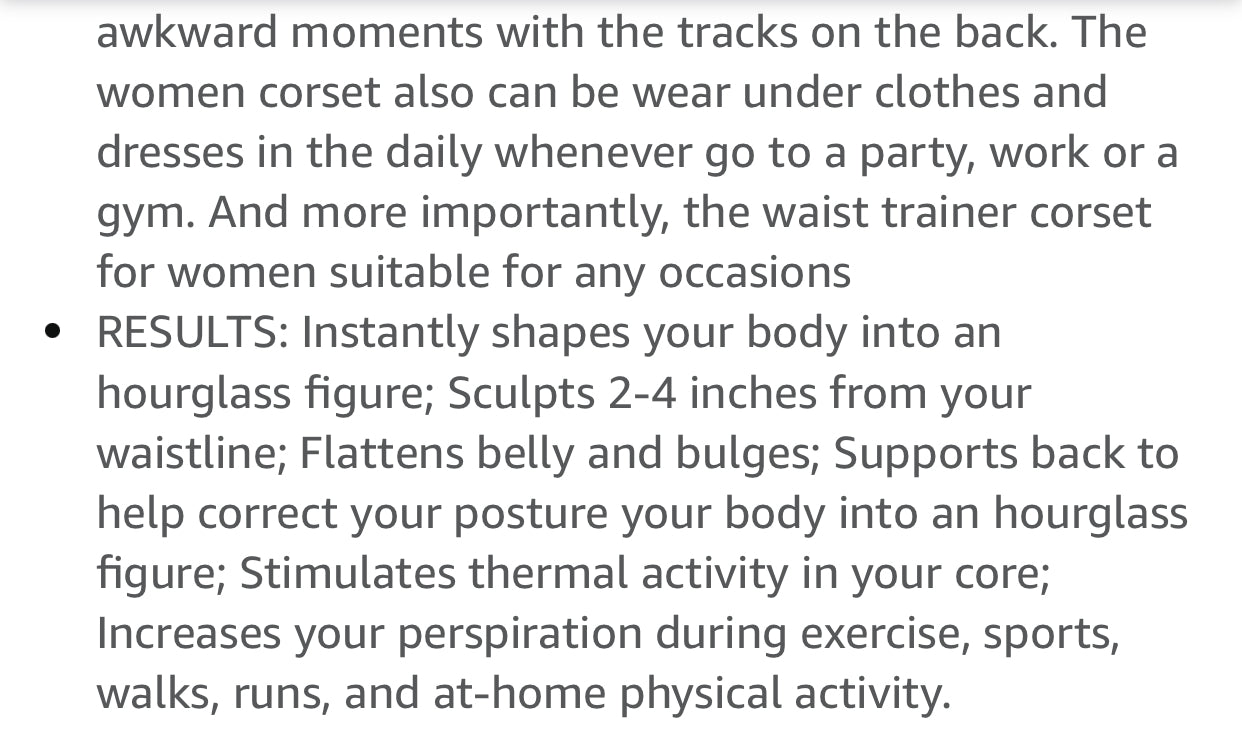 REDD’s Cage Design 4 Row Waist Trainer