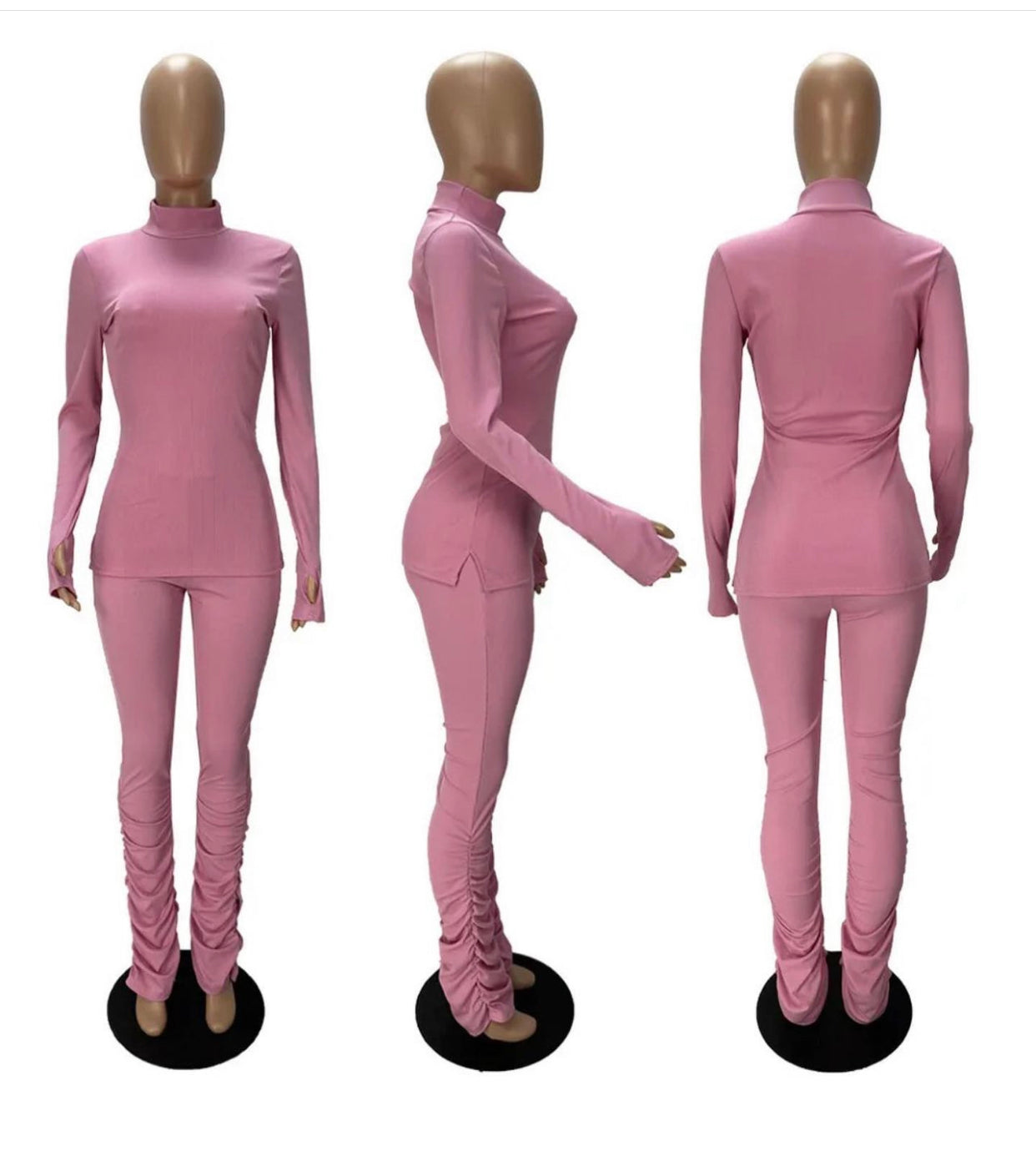 REDD’s Essential Ribbed Two Piece PANTS SET