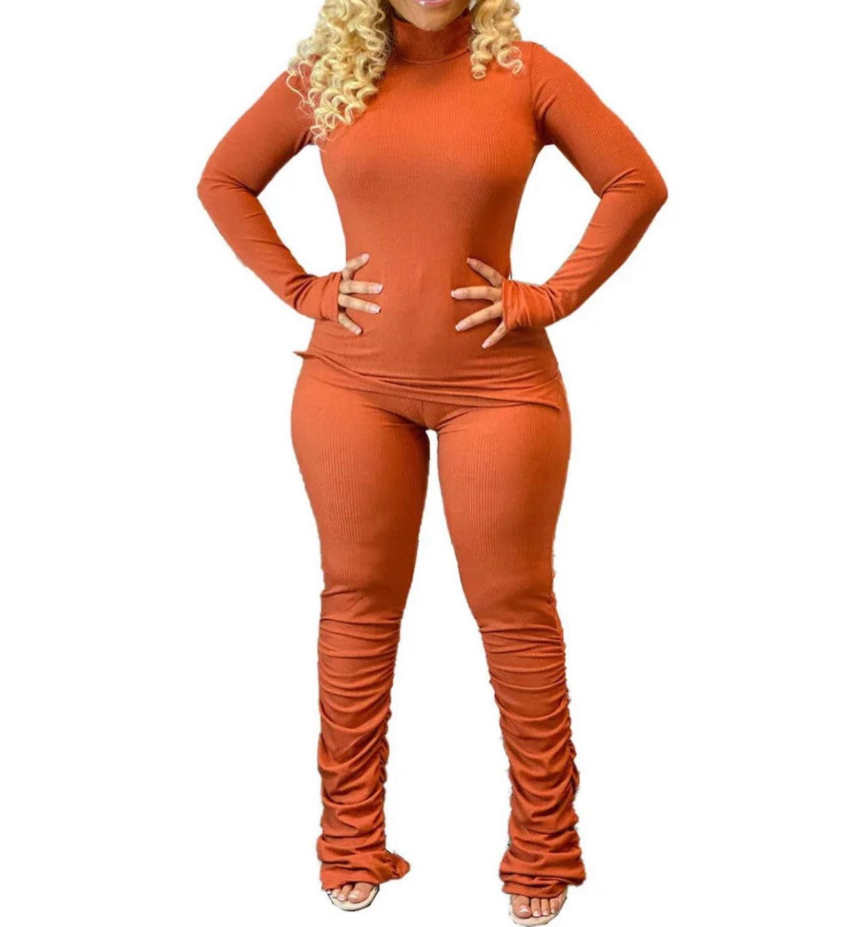 REDD’s Essential Ribbed Two Piece PANTS SET