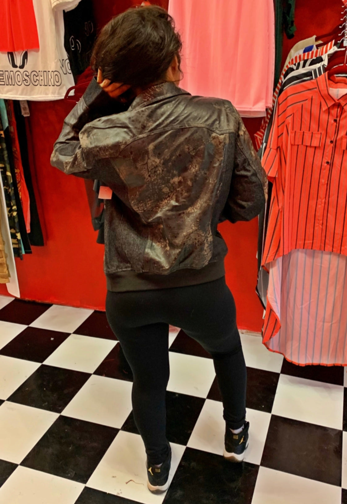 SALE!!!!! REDD’s DENIM AND DISTRESSED LEATHER JACKETS UNISEX